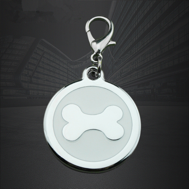 Dongguan Producent Okrągłych Klejów Kości Dripping QR Pet Dog Tags