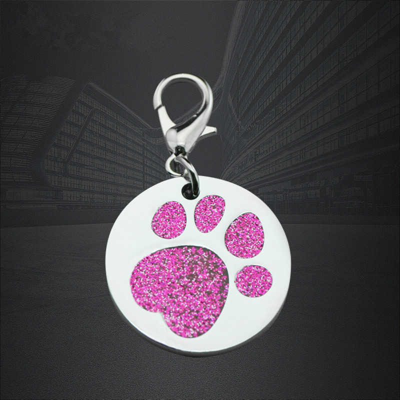 Niestandardowe okrągłe łapy Dog Pet ID Tags Tag Cat z kodem QR