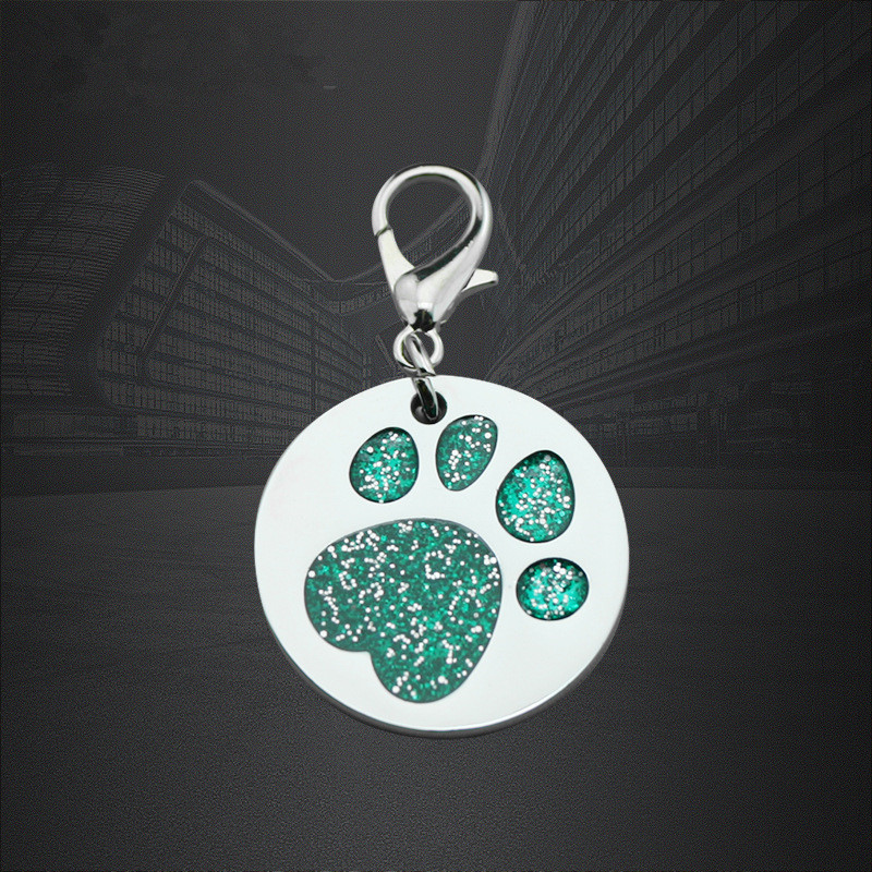 Niestandardowe okrągłe łapy Dog Pet ID Tags Tag Cat z kodem QR