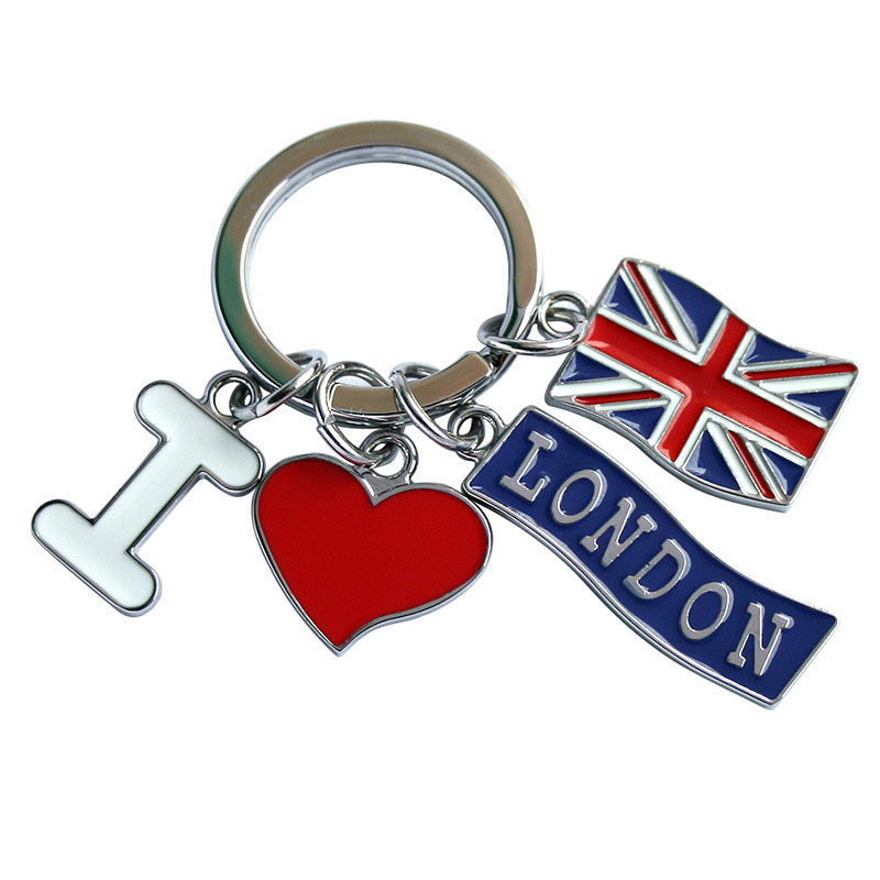 producenci dostarczają twórcze metalu breloczek farby brelok amerykańską banderą red eksponatami eksponatami