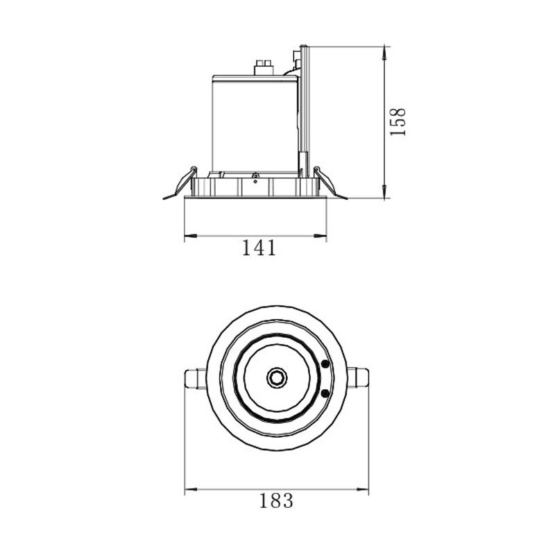 obracać downlight 30w światła w górę i w dół.