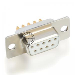 Złącze żeńskie 9-stykowe żeńskie 90-stopniowe