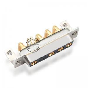 D-sub 9W4 moc połączeń żeńskich kąt prosty