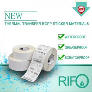 Prywatna termotransferowa, samoprzylepna, powlekana rolką, pusta etykieta z kodem kreskowym