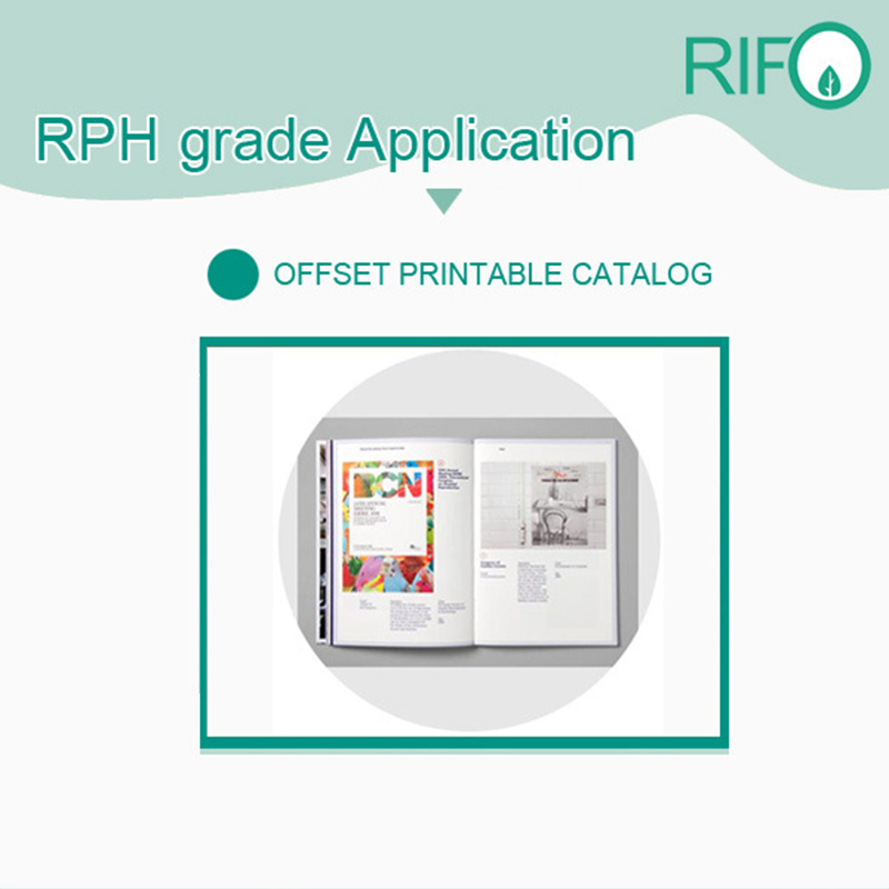 Rph-100 Biały papier syntetyczny BOPP do offsetowych materiałów do druku