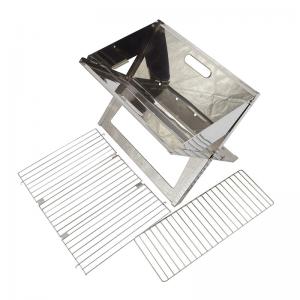 Stal nierdzewna łatwy do przenoszenia składany przenośny grill na węgiel drzewny