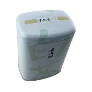 Niestandardowe prostokątne białe pudełko z blaszką