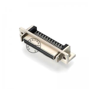 Fabryczne hurtowe złącze SCSI 50 pin DB żeńskie stop cynku kąt prosty