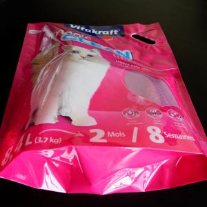 Plastikowa torba do pakowania karmy dla zwierząt domowych z rączką