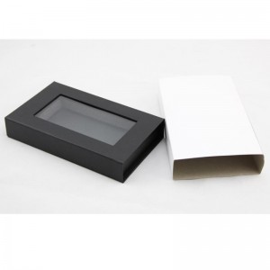sztywne pudełko papierowe z okienkiem PET