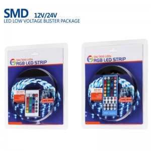 Odkryty 12V 24V OEM Epistar Multi Color RGB LED Strip Zestawy SMD 5050 300LED na metr Wodoodporny pasek LED Blister Kit