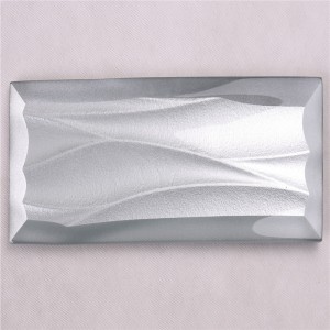 HMBZ07 Szary Płytki faliste ze szkła dobrej cenie do pluśnięcia z tyłu