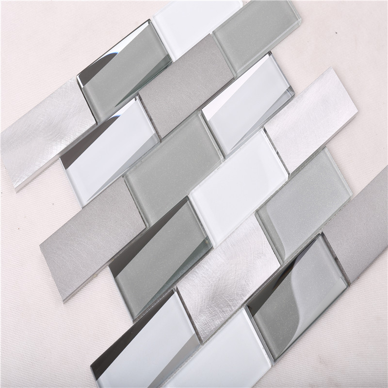 HMB13 Najlepsza moda Linear Glass Filipińska kuchnia Backsplash