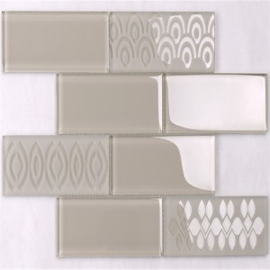 Lodowe trzaski łamane arabeskowe ceny falistych płytek szklanych