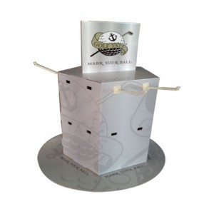 Druk niestandardowy Mały wyświetlacz kartonu Pop Poprzeczny z hakiem