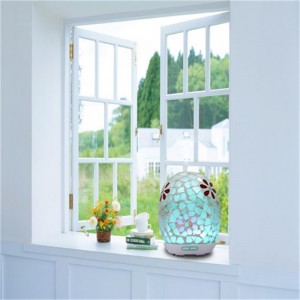 Ultradźwiękowy elektryczny 2017 trendowy dyfuzor olejku kwiatowego ze szkła mozaikowego