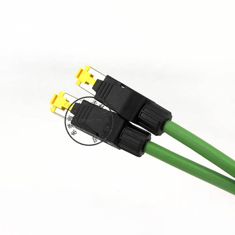 Kabel sieciowy zapewnia złącze Harting RJ45 Kabel sieciowy Ethernet