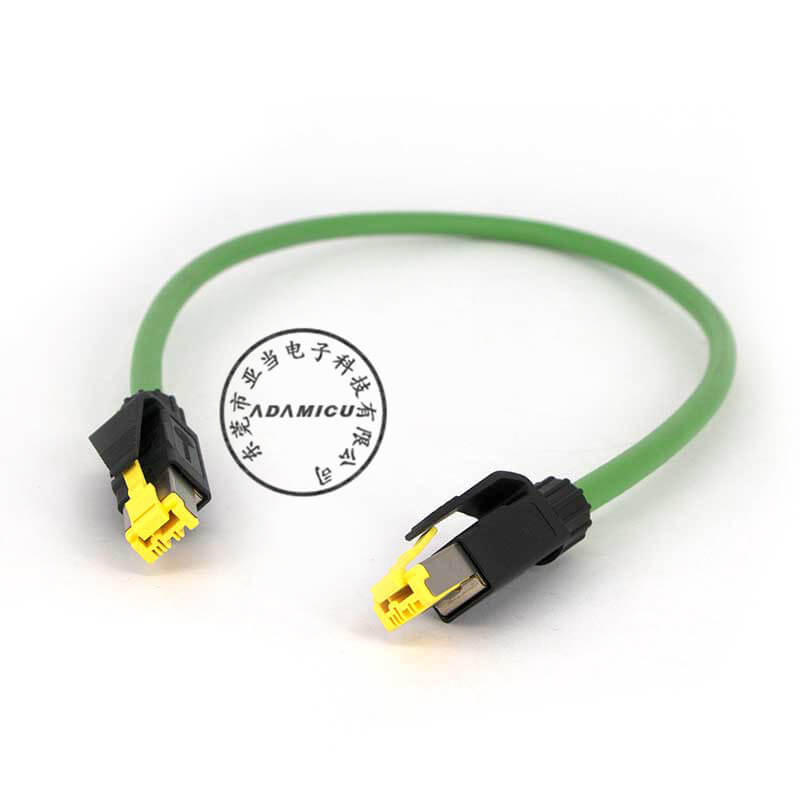 Kabel sieciowy zapewnia złącze Harting RJ45 Kabel sieciowy Ethernet