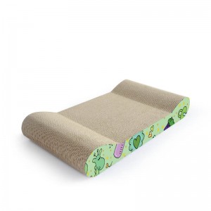 Niepowtarzalny wzór kota drapiącego najlepszą zabawkę kartonową