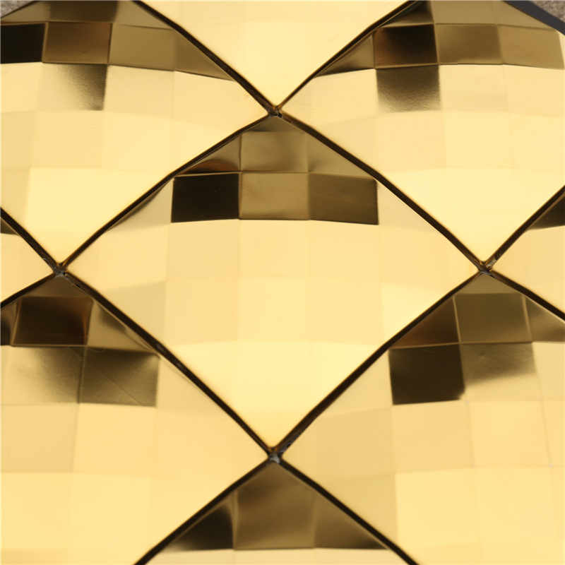 Luksusowy złoty diament mozaika Backsplash
