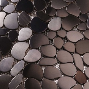 Matt 304 Płytka ścienna z nieregularnej mozaiki ze stali nierdzewnej