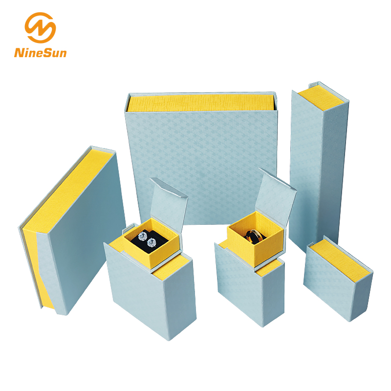 Niebieskie, żółte pudełko - pudełko na biżuterię, pudełka na prezenty ślubne na specjalne okazje