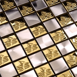 HSW-18020 Embossing Color Mixture 4d Mosaic Tile Living Room