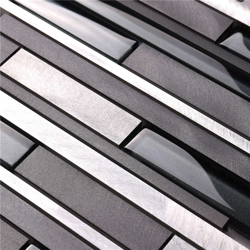 Foshan Modern Style Wall Mozaika szklana z aluminium