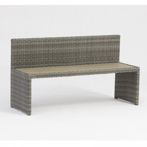 aluminiowy stół rattanowy ławka parkowa meble ogrodowe zestaw z otworem parasolowym