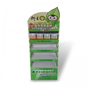 FSDU Wyświetlacz kartonu podłogowego POP Up Karton stojak na napój butelkowy