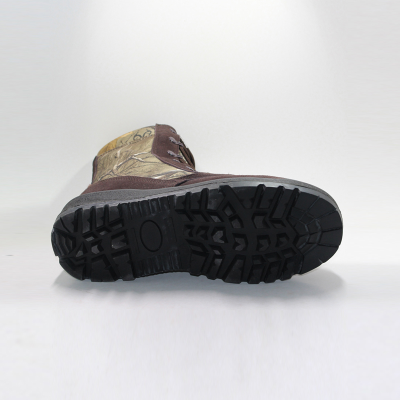 Górne wodoodporne męskie buty myśliwskie Camo Suede Leather