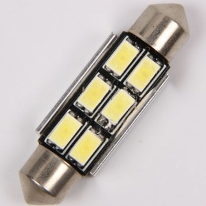 bezbłędne żarówki Canbus 5630 6smd 36mm 39mm 42mm c5w ledowe żarówki festonowe