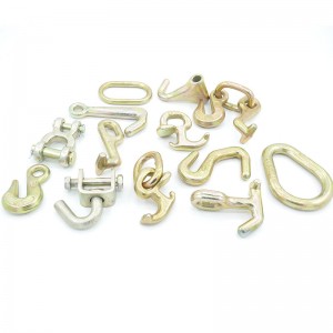 Kuty hak palca żółty Plated