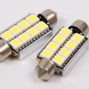 5050 8smd canbus bezbłędny 42mm auto samochód 12V led feston światła led wnętrze światła led lampka do czytania