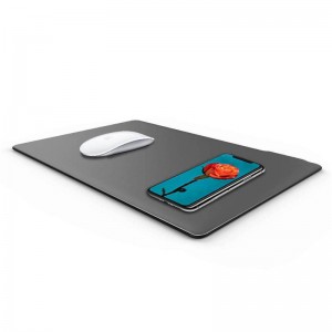 KPS-HBQ22 2w1 Custom QI 5W wysokiej jakości skórzana, cienka podkładka pod mysz bezprzewodową