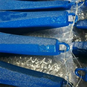 Żeliwo rybackie Żeliwo malowane na niebiesko