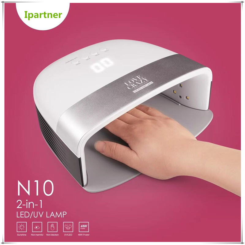 N10 Suszarka do paznokci, 48W Lampa LED do paznokci UV do paznokci żelowych z ustawieniem Sensor and Timer firmy Ipartner