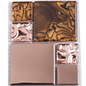 klasyczna szklana płytka mozaikowa do dekoracji domu i hotelu