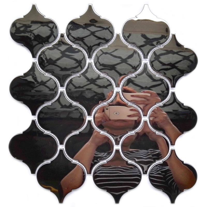 Nowy projekt Płytka ścienna Mozaika w kształcie latarni ze stali nierdzewnej do kuchni Backsplash