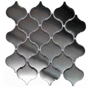 Nowy projekt Płytka ścienna Mozaika w kształcie latarni ze stali nierdzewnej do kuchni Backsplash