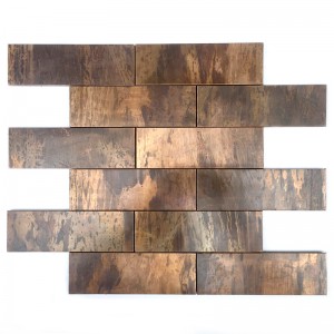 Miedziana mozaika Backsplash do łazienki i dekoracji