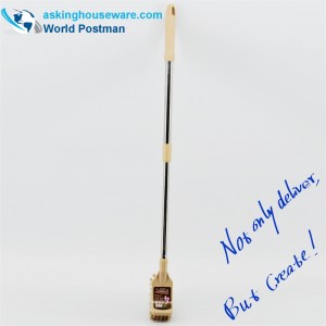 AK91001 Akbrand Szczotka toaletowa Elastyczna kwadratowa główka szczoteczki ze stali nierdzewnej