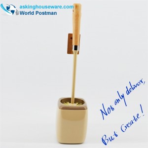 Akbrand Szczotka do muszli klozetowej z kwadratowym uchwytem