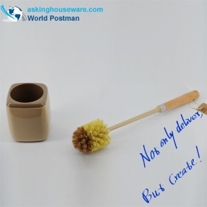 Akbrand Szczotka do muszli klozetowej z kwadratowym uchwytem