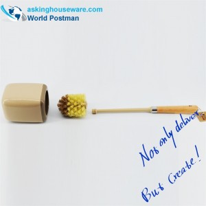 Akbrand Szczotka do muszli klozetowej z kwadratowym uchwytem