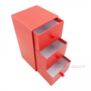 Pudełko z szufladami do pakowania biżuterii dużej przestrzeni