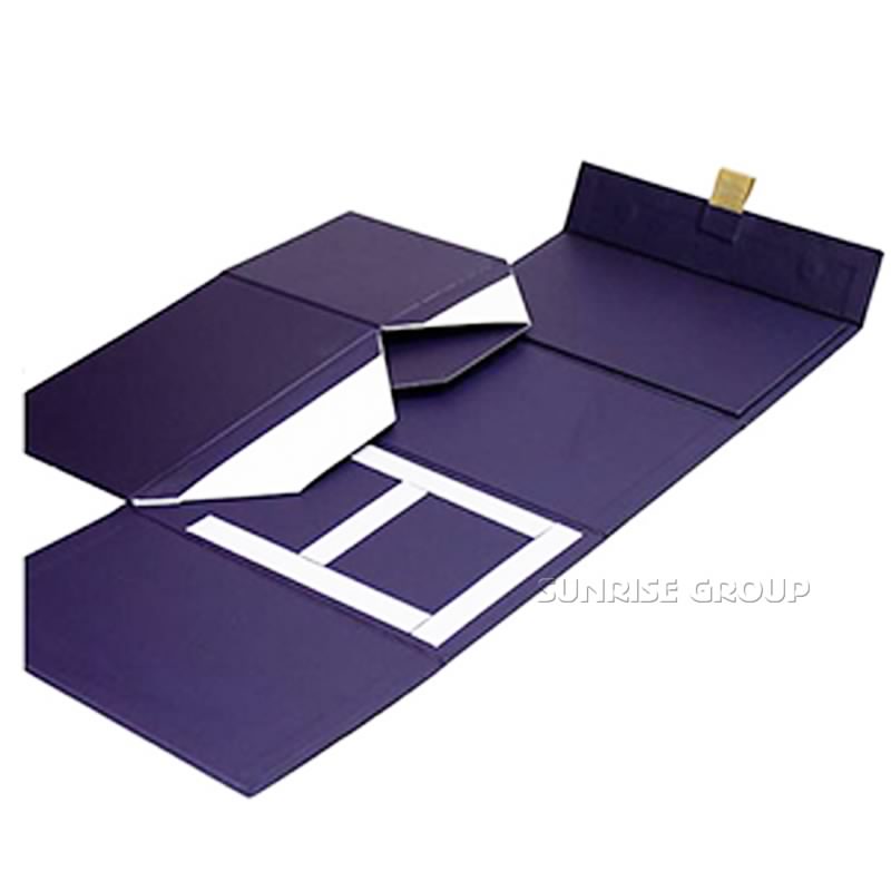 Luksusowy elegancki papierowy nadruk składany magnetyczne pudełko zamykające