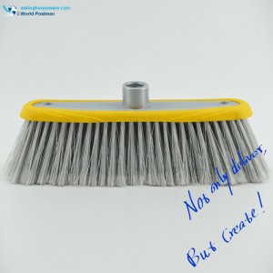 Akbrand Okrągła główka miotły z tworzywa sztucznego z grubymi miękkimi podwójnymi otworami TPR Bordure w tablicy szczotek