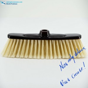 Akbrand Plastikowa główka miotły z podwójną tablicą pędzla w kolorze czekolady