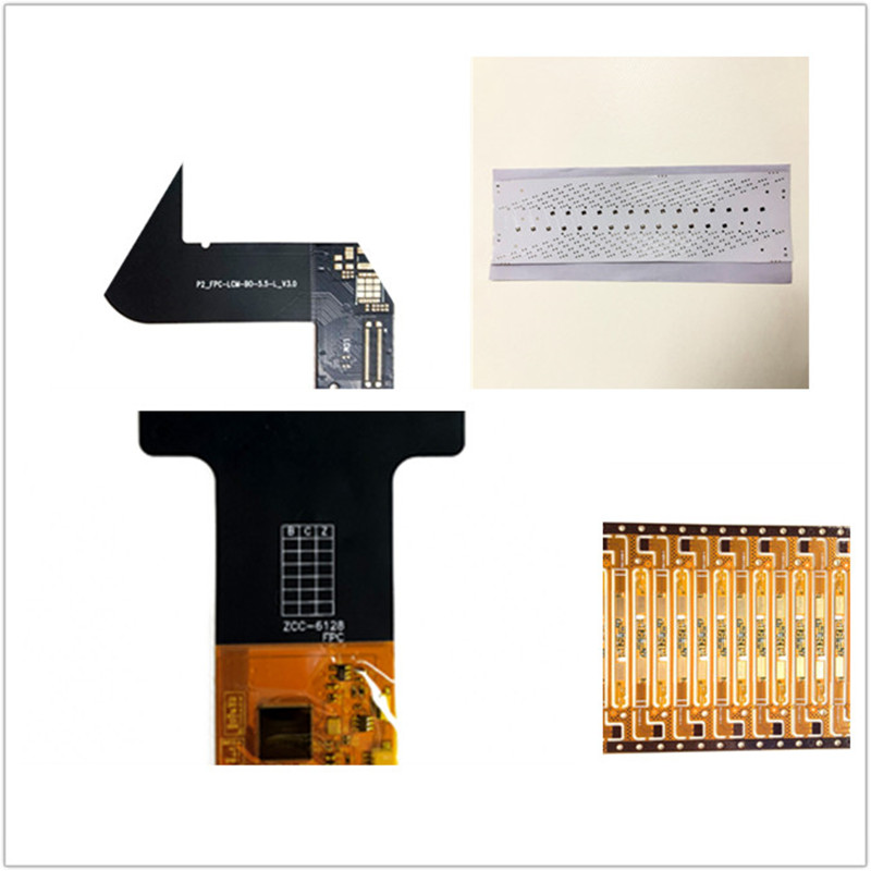 FPC dla panelu dotykowego / FPC dla LED / Goldfinger Pozłacany usztywniacz FPC OEM Elastyczna płytka elastyczna Płytka drukowana FPC Płytka kablowa